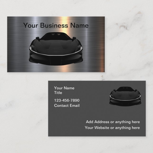 Cool Factor Automotive Business Cards (Front/Back)