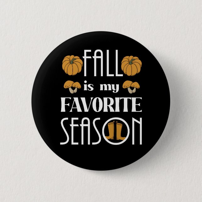 Cool Fall  6 Cm Round Badge (Front)