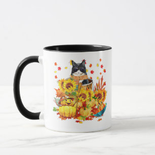 Cool fall cat  mug