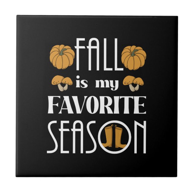 Cool Fall  Ceramic Tile (Front)