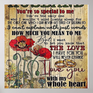 Cool Family Decoration To My Husband Letter