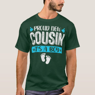 Cool Family Proud New Cousin It's A Boy Gender Rev T-Shirt