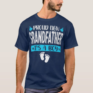 Cool Family Proud New Grandfather It's A Boy Gende T-Shirt