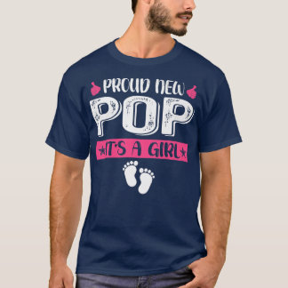 Cool Family Proud New Pop It's A Girl Gender Revea T-Shirt