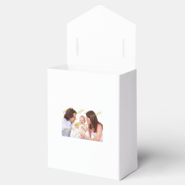 Cool Family Stylish Fab Photo Collage Favour Box (Opened)
