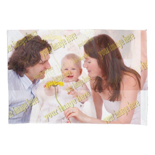 Cool Family Stylish Fab Photo Collage Pillowcase (Front)