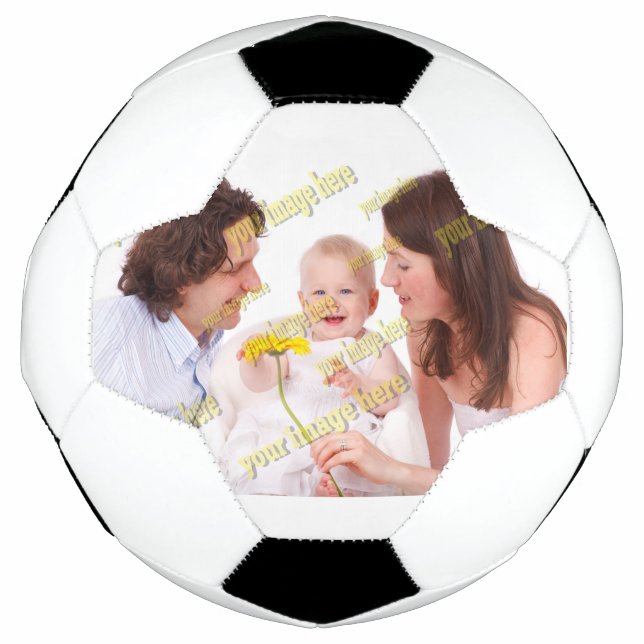 Cool Family Stylish Fab Photo Collage Soccer Ball (Front)