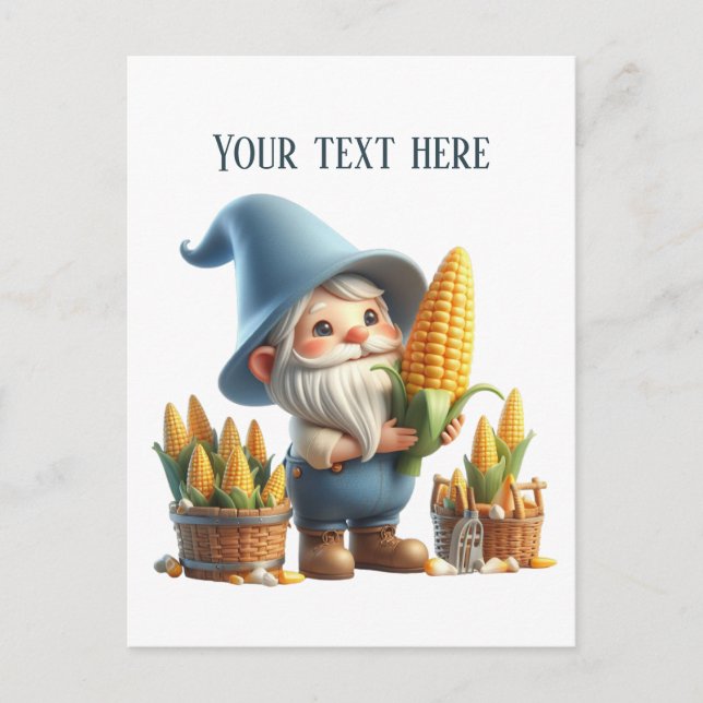 Cool Farmer corn customisable Postcard (Front)