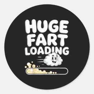 Cool Fart Costume For Men Women Farting Joke Farte Classic Round Sticker