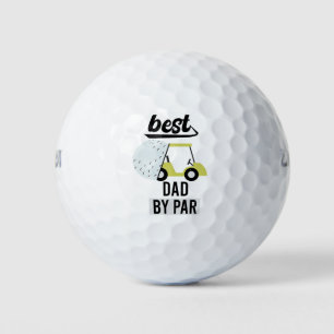 cool father golfer, best dad by par golf balls
