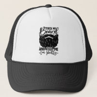 Cool Father Touch My Beard Birthday Bearded Dad