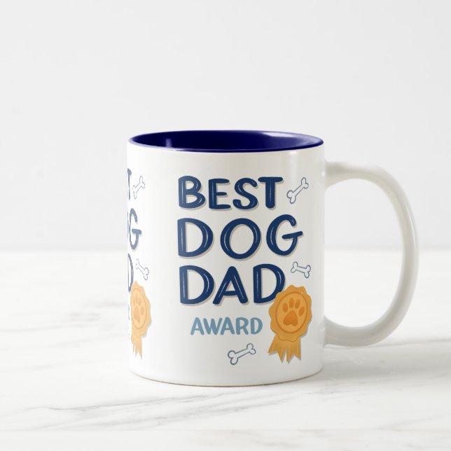 Cool Fathers Day Best Dog Dad Mug (Right)