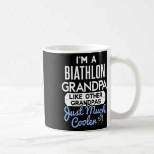 Cool Fathers Day Biathlon Grandpa Coffee Mug