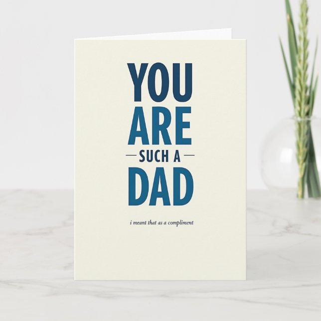 Cool Fathers Day Graphic Card (Front)