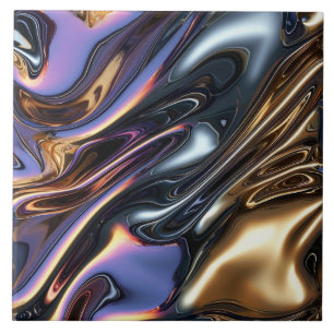 Cool faux foil pattern  ceramic tile