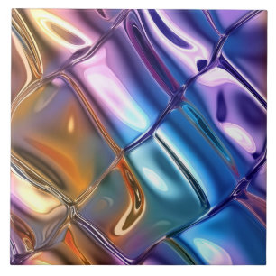 Cool faux foil pattern  ceramic tile