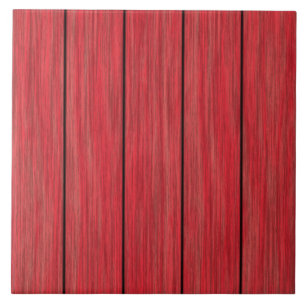 cool faux red wood  ceramic tile