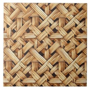 Cool faux weave pattern  ceramic tile