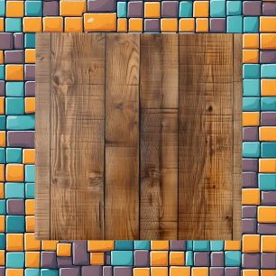 Cool faux wood pattern  ceramic tile