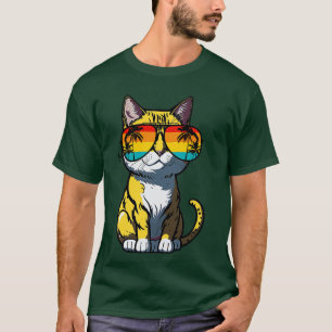 Cool Feline in Shades Whiskered Purrfection for Ca T-Shirt