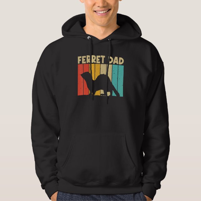 Cool Ferret For Dad Father Ferret   Pet Animal Hoodie (Front)