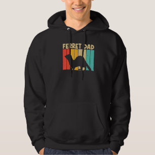 Cool Ferret For Dad Father Ferret Pet Animal Hoodie