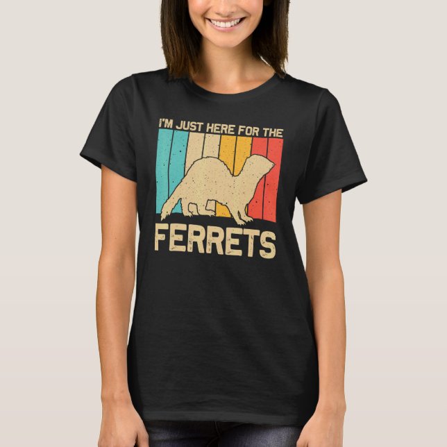 Cool Ferret For Men Women Animal   Ferret Owner Ro T-Shirt (Front)