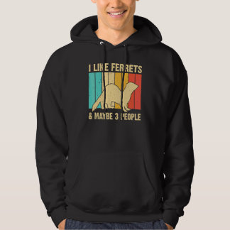 Cool Ferret For Men Women Animal  Ferret Owner Rod Hoodie