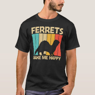 Cool Ferret For Men Women Ferret   Pet Animal T-Shirt