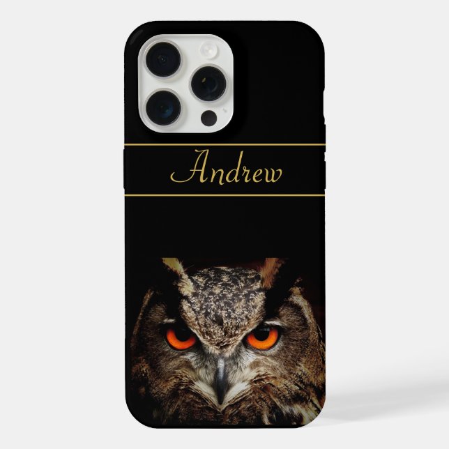 Cool Fierce Owl  iPhone Case (Back)