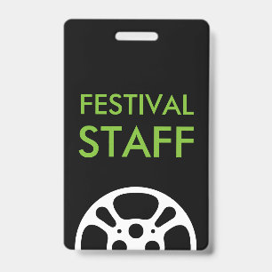 Cool Film Festival Staff Reel Lanyards ID Badge