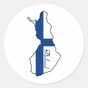 Cool Finland Classic Round Sticker