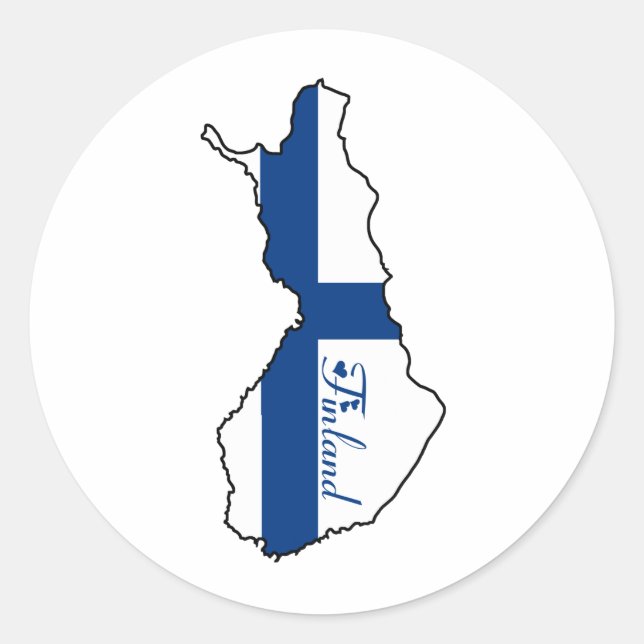 Cool Finland Classic Round Sticker (Front)