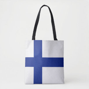 Cool Finland Flag Fashion Tote Bag
