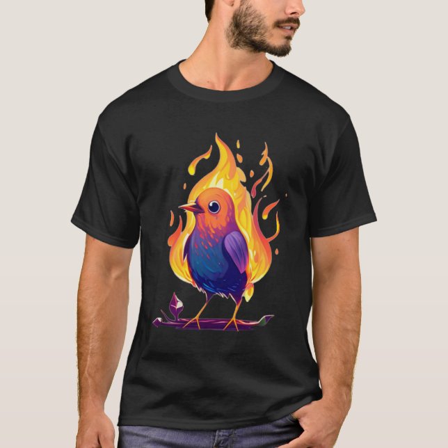 Cool Fire Bird T-Shirt (Front)