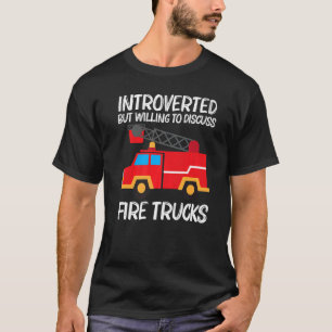 Cool Fire Truck Art For Men Women Kids Firetruck F T-Shirt