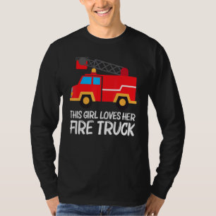 Cool Fire Truck For Girls Kids Firetruck Firefight T-Shirt