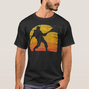 Cool Firefighter Retro Sunset Firefighters Premium T-Shirt