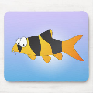 Cool fish - Clown loach Mouse Pad