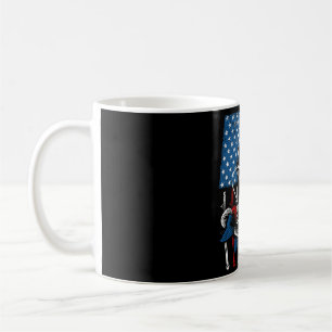Cool Fishing For Men Women American Flag Usa Fish Coffee Mug