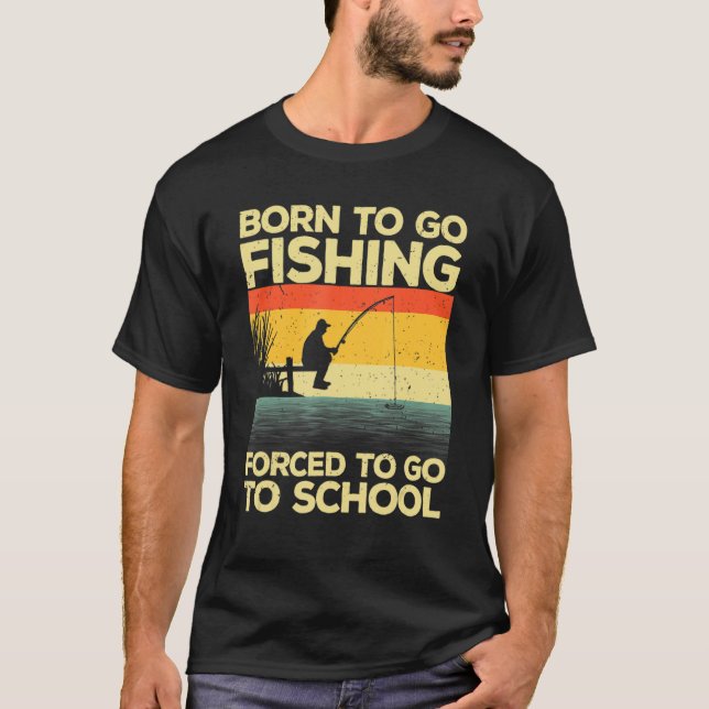 Cool Fishing For Men Women Kids Bass Fishing Fishe T-Shirt (Front)