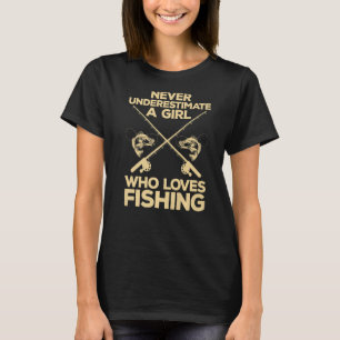 Cool Fishing For Women Girls Fisherman Fish Lure S T-Shirt