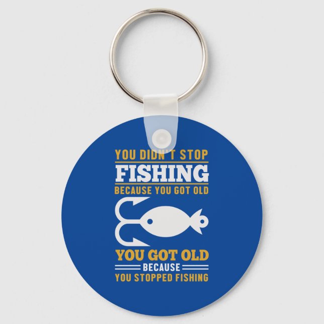 cool fishing lovers word art  key ring (Front)