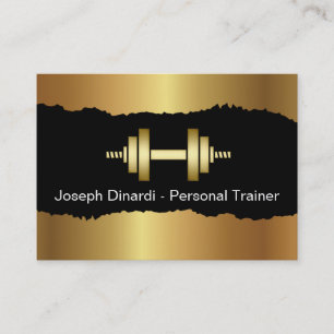 Cool Fitness Trainer Business Cards