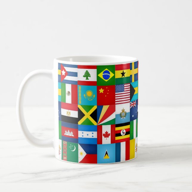 Cool Flags Of The World Coffee Mug (Left)
