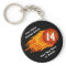 Cool Flaming Personalised Basketball Keychains