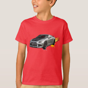 Cool Flaming Race Car T-Shirt
