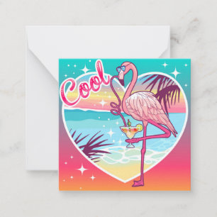 Cool Flamingo Card