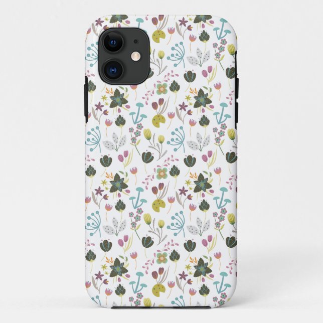 Cool Floral Pattern Case-Mate iPhone Case (Back)