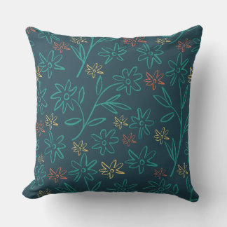 Cool Floral Pattern Graphic Cushion